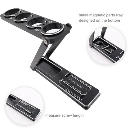 Aluminum RC Car Shock Stand Shock Absorber Rack Holder for 1/8 1/10 RC Car | Multi-Function RC Part Articulation Shock Stand,Compatible with 1/10 on-Road/Off-Road 1/8 on-Road/GT,CNC Machined