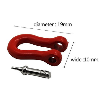 4PCS Metal Trailer Tow Hook Hooks Shackles Accessories | For 1/10 Scale Axial SCX10 TRX4 D90, RC Crawler Car
