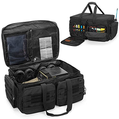 GOBUROS RC Storage Bag for 1/8 and 1/10 Car, RC Carrying Bag(Patent Design) | RC Car Carrying Case with Bottom Solid Clapboard for Support and Multi-Pockets for RC Tools