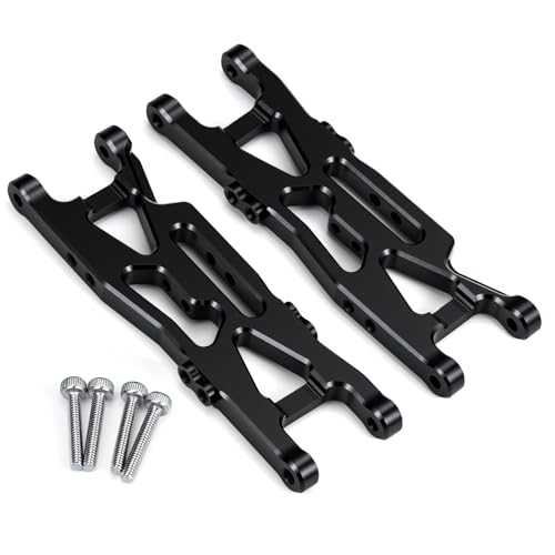 RC Car Aluminum Rear Lower Suspension Arms Multiple Hole Design Swing Arms Rear Lower A-Arms Set Compatible with Losi 1/18 Mini-T 2.0 2WD Stadium RC Truck Upgrades | Premium durable aluminum Performance Upgrade Simple Installation High precision CNC machi