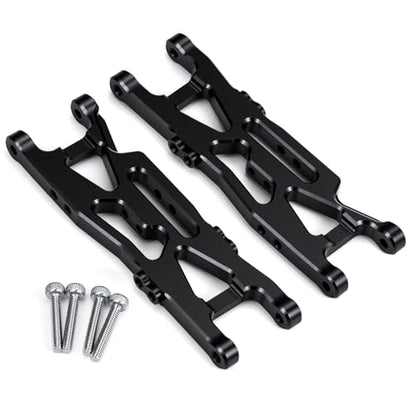 RC Car Aluminum Rear Lower Suspension Arms Multiple Hole Design Swing Arms Rear Lower A-Arms Set Compatible with Losi 1/18 Mini-T 2.0 2WD Stadium RC Truck Upgrades | Premium durable aluminum Performance Upgrade Simple Installation High precision CNC machi