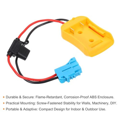 HARFINGTON Battery Adapter Converter for DIY Rc Car Truck Toys' 20V Battery, Battery Conversion Kit with 12AWG Wire, Wire Harness Connector, 7pcs, Yellow
