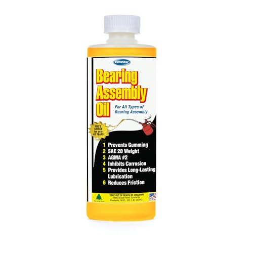 Bearing Assembly Lube Oil 1 pt SAE 20 Non-Detergent, AGMA #2 Grade | Prevents Against Rust & Ware, Prevents Gumming, Long-Lasting Lubrication, Withstands Extreme Pressure, Made in USA - size: 1 Pint