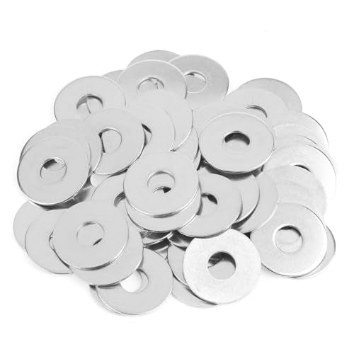 60 Pieces M10x30x1.5mm Fender Washers, 304 Stainless Steel Flat Washers, Fender Washers, Metal Washers for Screws Bolts - size: M10X30X1.5mm