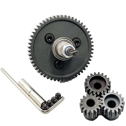 FainWan Steel 6878 Differential Gear Slipper Clutch 54T 32P Spur Gear with 15T/17T/19T Pinions Gear Sets Compatible with Slash 4X4 / Stampede 4X4 / Rustle 4X4 1/10 RC Car