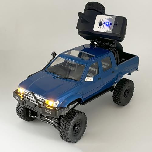 WPLDEWAN RC Rock Crawler WPL C64-1 RC Truck 4x4 Off Road Pickup | 1/16 RC Crawler Hobby RTR All Terrain 260 Motor Upgraded Chassis 2.4GHz Proportional Throttle Steering Adult