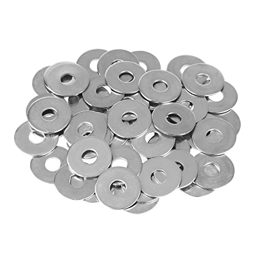 HELIFOUNER 50 Pieces M8x25x1.5mm Fender Washers, 304 Stainless Steel Large Fender Washers, Inner Diameter 8mm, Outer Diameter 25mm, Thickness 1.5mm - size: M8x25x1.5mm