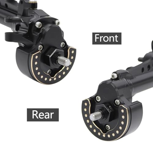 F10 Axle Brass Weights Steering Knuckles Front and Rear Portal Cover for 1/10 RC Crawler Vanquish VRD VS4-10 Phoenix LCG Upgrade (Knuckle:96.5g) - color: Knuckle:96.5g