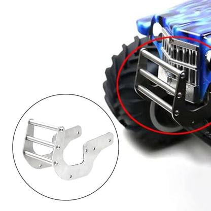 RC Bumper For LOSI For LMT 4WD 1/10 RC Car Stainless Steel Front Bumper Solid Axle Monster Truck For Buggy Upgrade Parts Repair Accessories