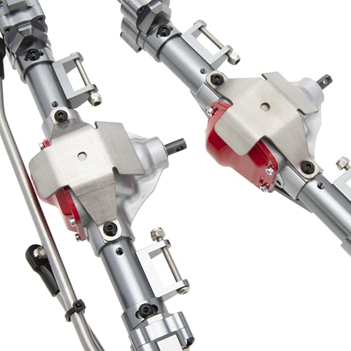 DKKY Portal Axles Kit for Axial SCX10 & SCX10 II 90046 90047 D90 D110 1/10 RC Crawler Upgrades Parts (Titanium) - color: Titanium