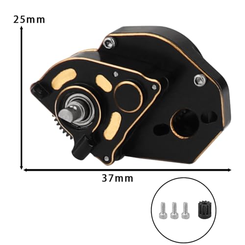 1/24 Brass Transmission Case Assembled Gearbox with Internal Gear for Axial SCX24 AX24 RC Crawler Car Upgrade Part
