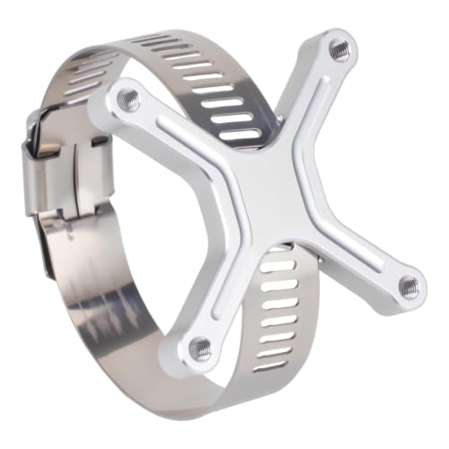 Aluminum 40x40mm RC Cooling Fan Adjustable Mount Bracket, Compatible with 35/43/48/49mm Motors, for 1/5 1/7 1/10 RC Car Truck Buggy Heat Sink Radiator Upgrade Parts (35 43 Silver) - color: 35 43 Silver