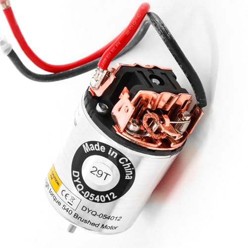 RC Motor 540 29T Brushed Motor Waterproof Stainless Steel Shell Brushed Motor Climbing Car Large Torque Motor Replacement for Axial SCX10 AXI03007 90046 Redcat Gen8 Tamiya TT02 - size: 29 T