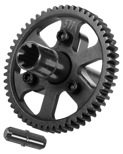 57T Slipper Clutch 0.8 Pitch Upgrades Part for 1/10 Granite Senton Vorteks Big Rock 3S/Kraton Outcast 4S 1/8 Typhon 3S,Metal Slipper Clutch Hop Ups,Replace ARA310948,Black - color: Black - (57t)