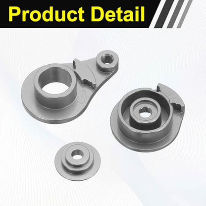 MECCANIXITY 1pcs 25T Servo Horn Arm Adjustable 1 Hole High-Torque Aluminum Alloy Servo Arm for 1/10 RC Model Car Truck Robot Boat Airplane, Titanium - color: Titanium