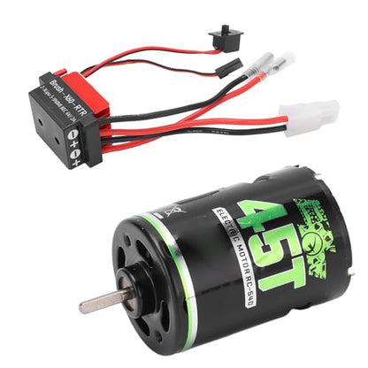 VGEBY RC Brushed Motor ESC, High Performance 360A Speed Controller 1/10 Scale Electronic Speed Control for RC Car Racing Enthusiasts Off-Road Vehicles Hobbyists