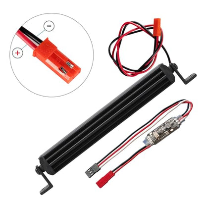 RC Light Bar 25 LED 4.5 Inch Aluminum RC Lights RC Crawler Accessories for Axial SCX10 Traxxas TRX4 TRX4M Arrma Senton Redcat GEN7 1/10 1/18 Scale Rock Crawler Truck RC Car Roof Light Kit
