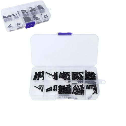 Stainless Steel Allen Screws Assortment Kit for Hyper Go 1/16 16207 16208 16209 16210 H16 / 1/14 H14BM 14209 14210 14301 14302 14303 RC Screw Set Kit