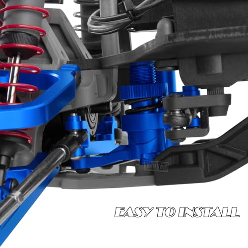 RC Steering Bellcranks Servo Saver Upgrades Part for 1/10 T-Maxx/E-Maxx,Aluminum Steering Bellcranks Servo Saver Hops up,#4945,Navy Blue - color: Navy Blue - (Parts)