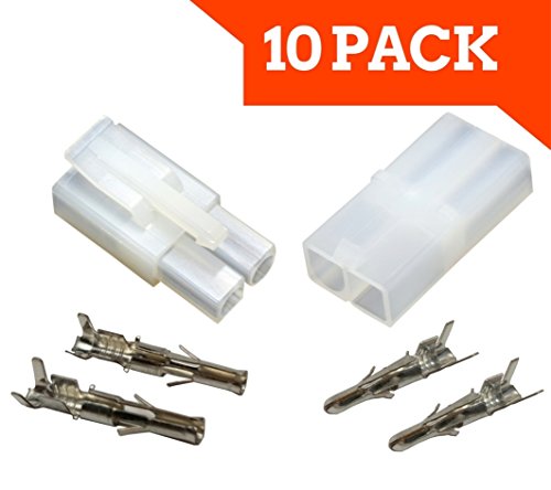 10 Pairs Tamiya Big Style Connector Plugs Unwired - Apex RC Products #1555