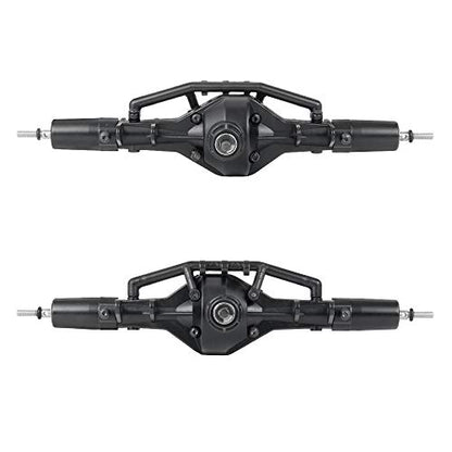 QUE-T Complete Aluminium Alloy Front Middle Rear Axle for 1/10 RC Crawler Car SCX10 90021 90027 90028 (Middle Axle) - color: 1x Middle Axle