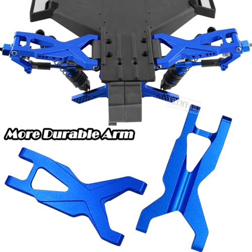 Upgrades Part for 1/10 Slash 2WD VXL,Aluminium Suspension Arm,Shocks Tower,Steering Blocks,Caster Block,Rear Stub Axle Carriers,Steering Bellcranks Hops Up,Navy Blue - color: Navy Blue - (Upgrades)