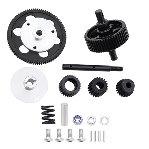 for Axial for SCX10 1/10 RC Car Upgrade Parts Metal Full Set Complete Gearbox Gears Transmission Gear OP 87T Spur 20T Pinion RC Cars Models Parts