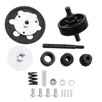 for Axial for SCX10 1/10 RC Car Upgrade Parts Metal Full Set Complete Gearbox Gears Transmission Gear OP 87T Spur 20T Pinion RC Cars Models Parts