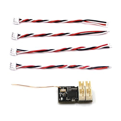GoolRC Flysky FS-R4M Receiver, 2.4GHz 4CH Receiver ANT Protocol Single Antenna PWM Output Compatible with Flysky FS-G7P FS-ST8 Radio Transmitter for Mini Micro Cars