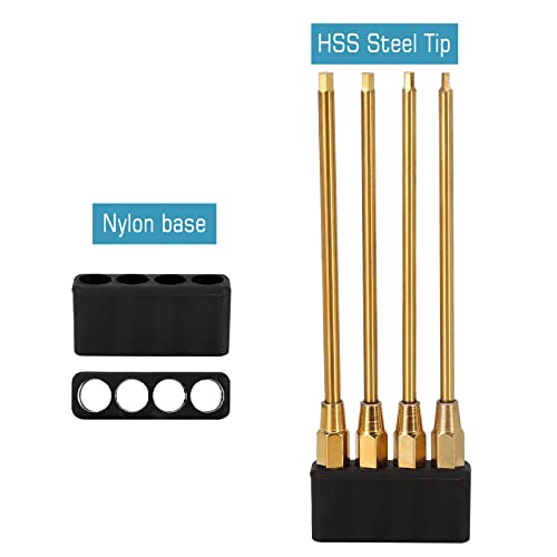 INJORA 4-in-1 1.5/2/2.5/3mm Hex Screwdriver Tool Set for 1/10 1/8 RC Car