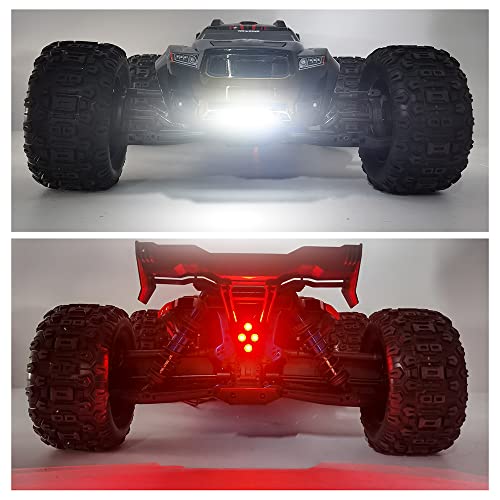 1:8 RC Led Light Kit Headlight Taillights Front/Rear Lamp for 1/8th Sledge RC Truck Car Upgrades