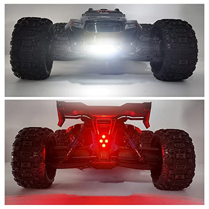 1:8 RC Led Light Kit Headlight Taillights Front/Rear Lamp for 1/8th Sledge RC Truck Car Upgrades