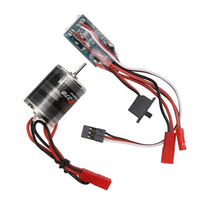 Brushed Motor, High Efficiency Design, RC Brushed Motor 31T 30A for 1/16 1/18 Scale RC Cars, RC Enthusiasts and Hobbyists