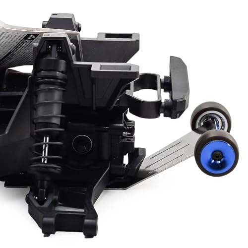 RC Car Accessories for Trxxas for Mini for Maxx Monster Truck Metal Wheelie Bar RC Car Upgrade Parts Accessories(Blue) - size: Blue