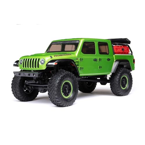 Axial SCX24 Jeep Gladiator RC Truck 4WD Rock Crawler Green AXI00005V2T3 | Brushed, RTR Ready-To-Run, Nothing Needed to Complete - color: Green