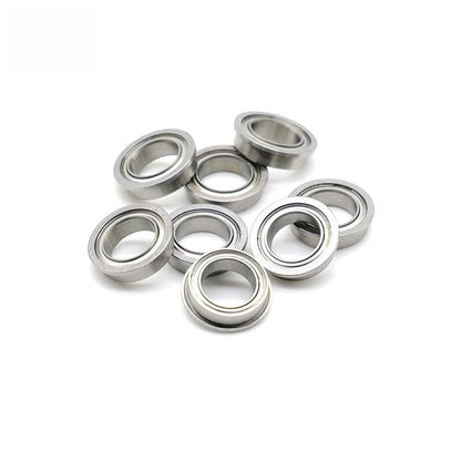 10PCS ABEC-7 MF128ZZ 8x12x3.5 mm Chrome Steel Deep Groove Ball Bearing MF128ZZ Flanged Ball Bearing MF128 - size: MF128ZZ 8x12x3.5