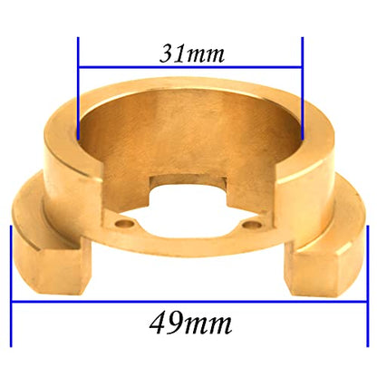 2Pcs Vgoohobby Portal Brass Counter Weight Axle Balance Weight Counterweight Compatible with Traxxas TRX4 1/10 RC Crawler