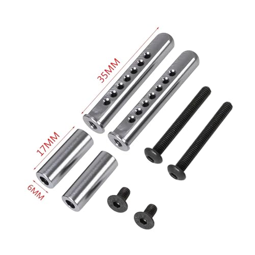 RC Crawlers Components For Axial For SCX10 90046 90047 1/10 Prefixal Gearbox Chassis RC Crawler Car Upgrade Parts Metal Body Shell Post Mount With Magnet Car Accessories