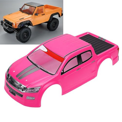 DAN&DRE RC Truck Body Shell Universal PVC 1/10 Remote Control Car Shell for 26cm Wheelbase RC Truck (Pinkish) - color: Pinkish