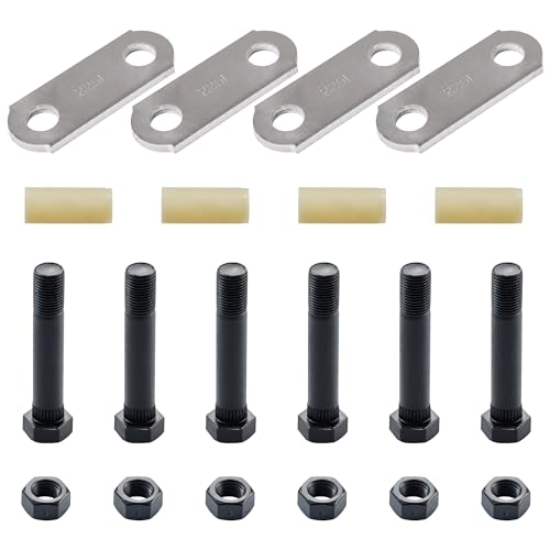 Lonffery Trailer Alex Shackle Kit, 225L Shackle Link Fit for 3,500lb-7,200lb Double Eye Spring - size: 225-1PC
