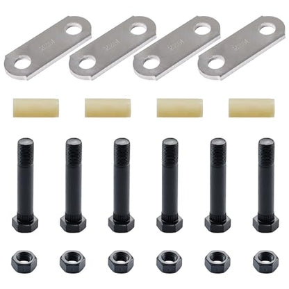Lonffery Trailer Alex Shackle Kit, 225L Shackle Link Fit for 3,500lb-7,200lb Double Eye Spring - size: 225-1PC