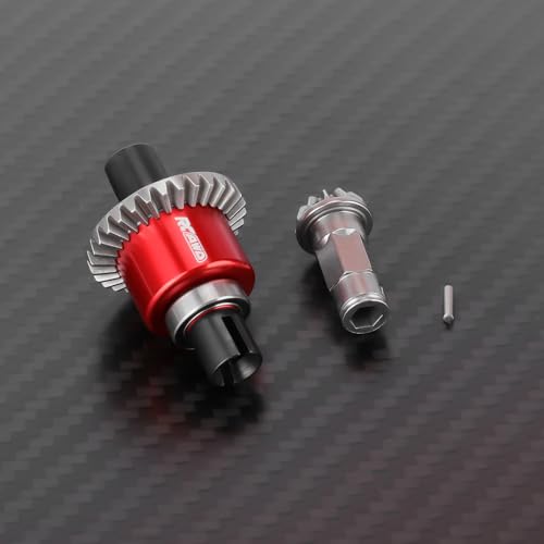 RCAWD NO Oil-Spill Rear Diff Set, 30T Main RC Differential 0.8Mod & 12T Input Gear, for ARRMA Typhon Granite Mojave Grom, 30KcSt Oil Filled Upgrade Parts Red - size: Rear 30T main diff & 12T input gear
