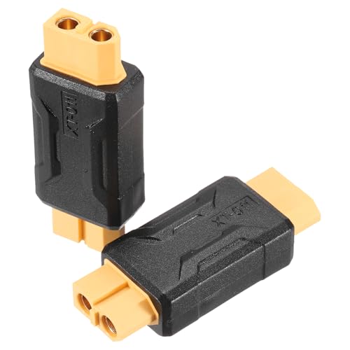 MECCANIXITY 2 Pack XT60 Adapter, XT60 Female to Female Wireless Adapter, XT60 Connectors Wireless for RC Models, FPV Monitor Power, Lipo Battery - style: XT60 Female and XT60 Female