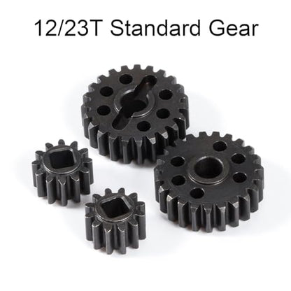 Heat Treated Steel 15T/20T Portal Overdrive Gear 36% OD 12T/23T Standard Gear for Axial 1/10 Capra F9 SCX10 III AR45 Portal Axle (12T 23T) - color: 12t 23t