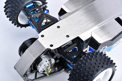 Stainless Steel Integrated Chassis Skid Kit for Tamiya 1:10 DT-04 R/C Fighter NXGEN-58741 Upgrades