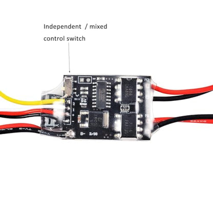 YoungRC Dual Way Bidirectional Brushed ESC 2S-3S Lipo 5A ESC Speed Control | For RC Model Boat Tank 130 180 Brushed Motor Spare Parts