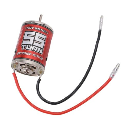 SUNGOOYUE 540 Brushed Motor 55T, Iron Copper Electric Motor Replacement Part for RC Crawler Car Boat Upgrade, High Sealed Bearing for HSP