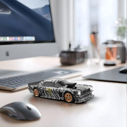 RC Drift car, 1/43 Mini Rc Drift car with Gyroscope, 2.4GHz Full Proportional Remote control Cars, 4WD High Speed Racing with Lights, Racing Tires, Model Cars Gift for Adults, Kids, Boys, Girls - color: Black