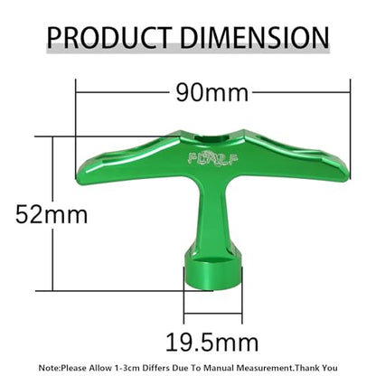 Alloy CNC Pull Starter Handle for Zenoah CY Rovan TSRC Engine (Green) | for 1/5 Hpi Rofun Km Baja Lois 5ive-T FG GoPed Redcat Rc Car Parts - color: Green