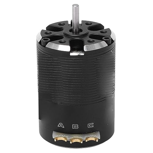 RC Brushless Motor 2300KV High Performance Sensored Brushless Motor for 1/10 RC Cars Black Aluminium 1 Unit